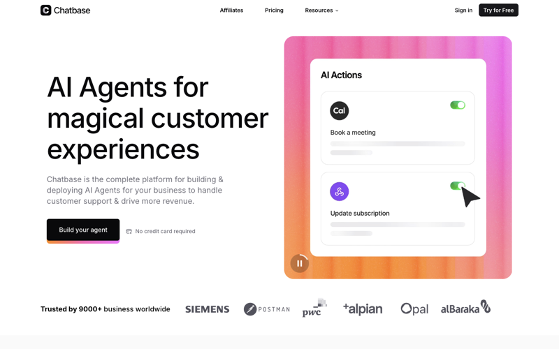 Chatbase Build And Deploy Ai Agents For Your Business Ai Tool Selection