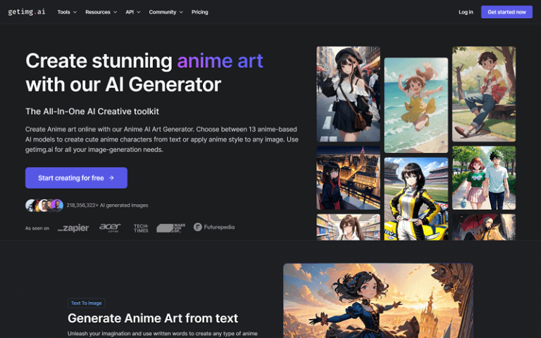 Getimg.ai AI Anime Generator