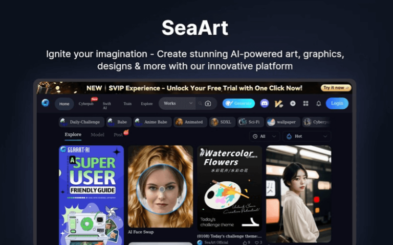 SeaArt AI Crie Arte Incr vel De IA Com O AI Art Generator AI Tool 