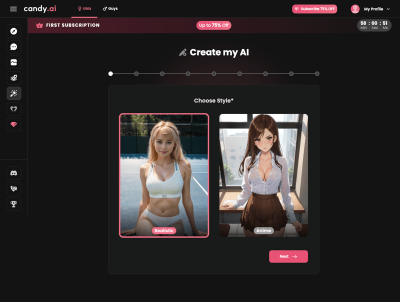 create AI girlfriend