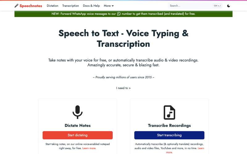 Speechnotes