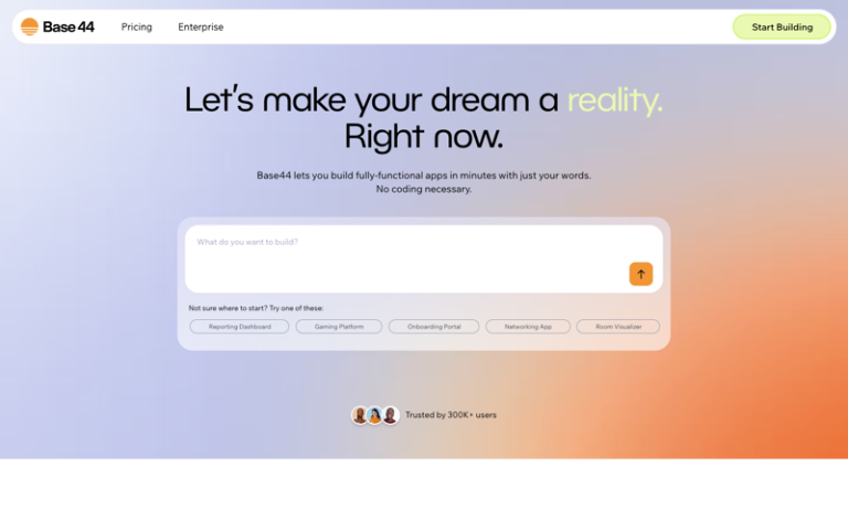Base44 Build Fully Functional Apps In Minutes With Just Your Words AI 