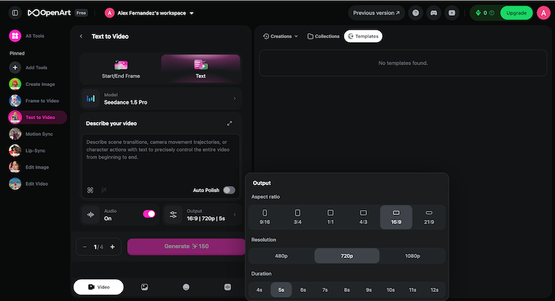 Adjust Generation Settings